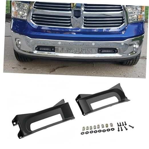 Front Driver Passenger Tow Hooks Bezel Bracket for 2013-2018 Dodge Ram