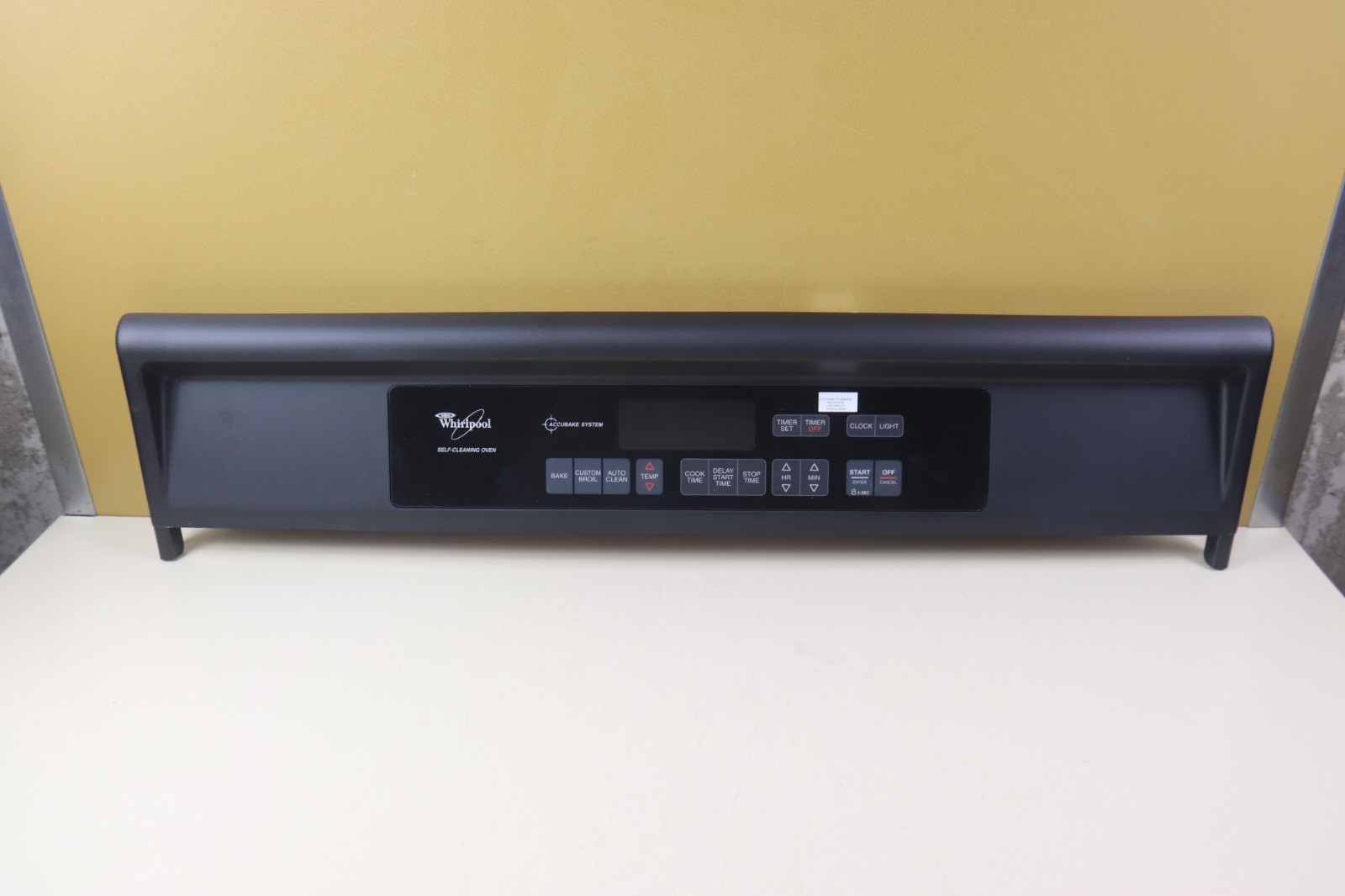 Whirlpool Black Control Touch Panel 4451827 New Old Stock Genuine