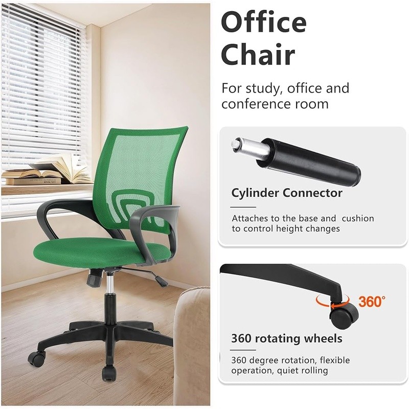 Ergonomic Mesh Office Chair W/ Lumbar Support Adjustable Armrest Rolling Swivel