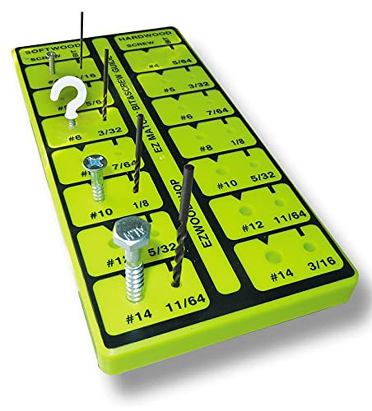 EZ Match Bit and Screw Size Gauge/Checker | Find The Right Size Drill Bit for...