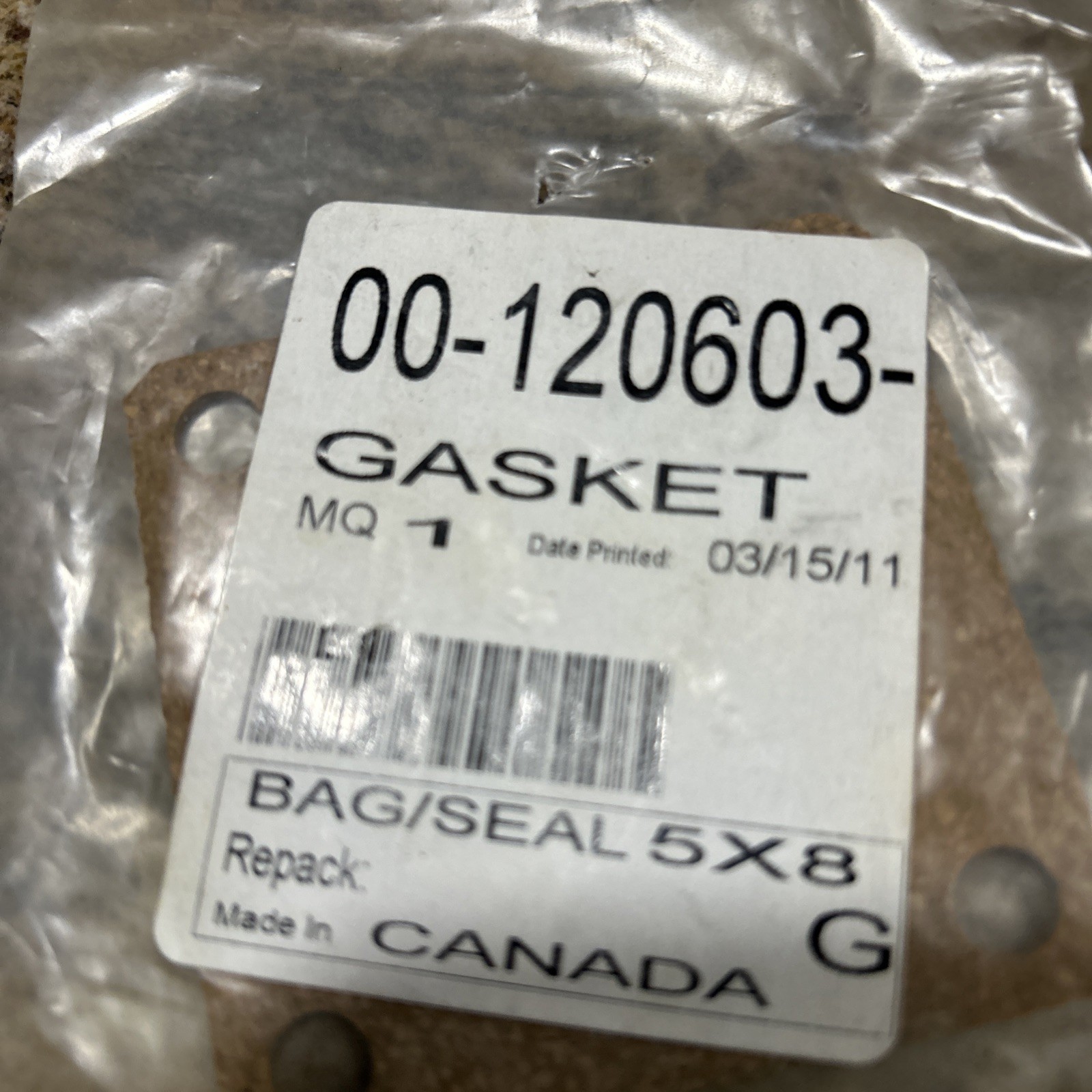 Hobart, Gasket, 00-120603