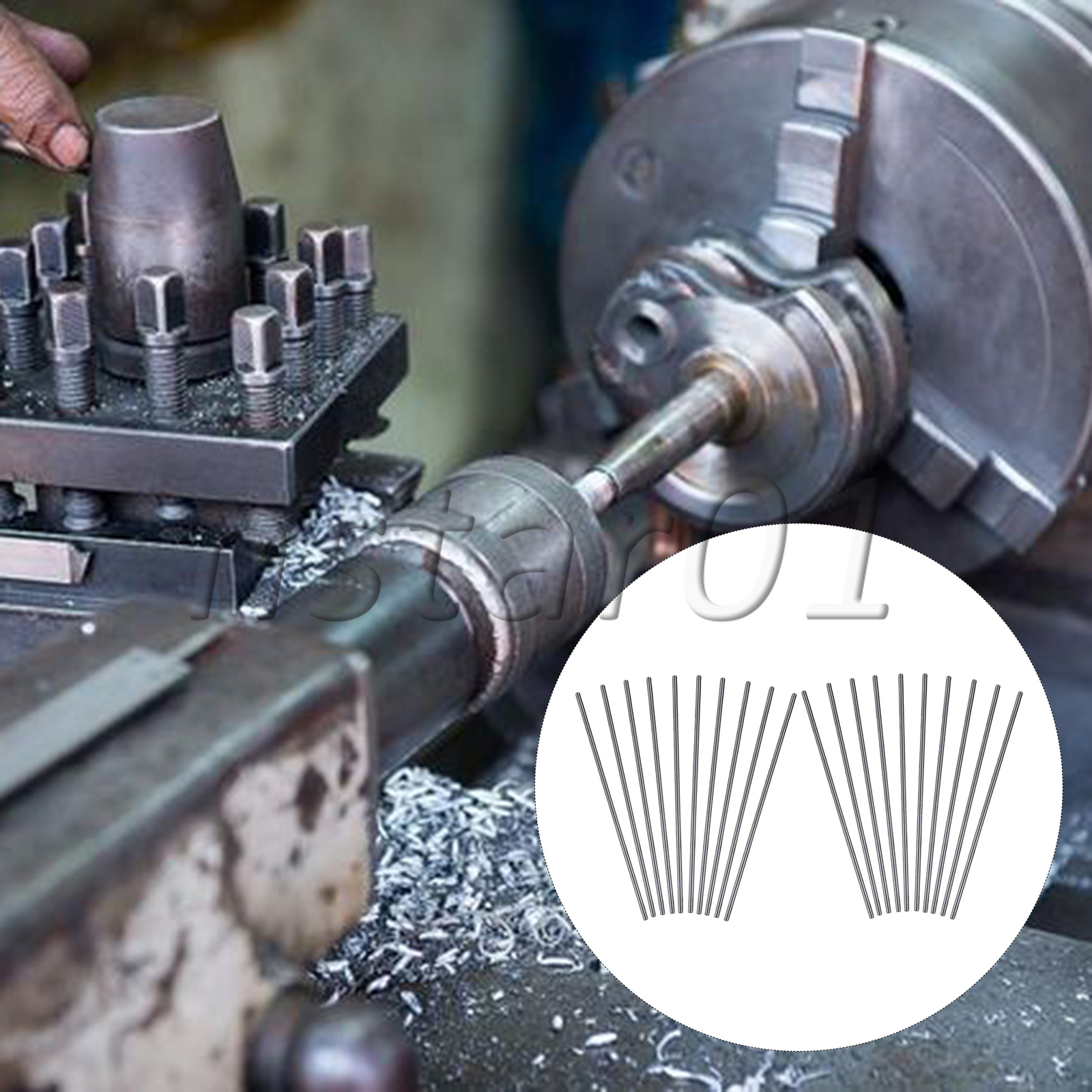 Drilling Tool HSS Rod High Speed Steel Turning Lathe Bars 3.94x0.08inch Set of 2