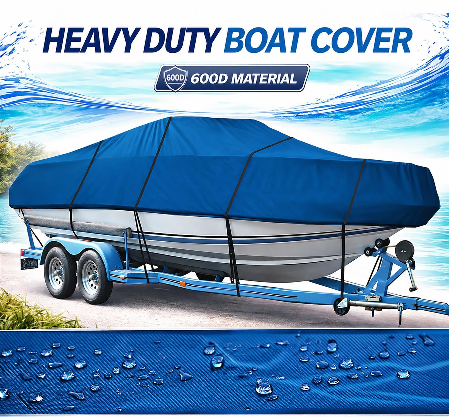 LOWE 1542 BOAT COVER 2005 Heavy Duty All Weather Trailerable Boat Covers