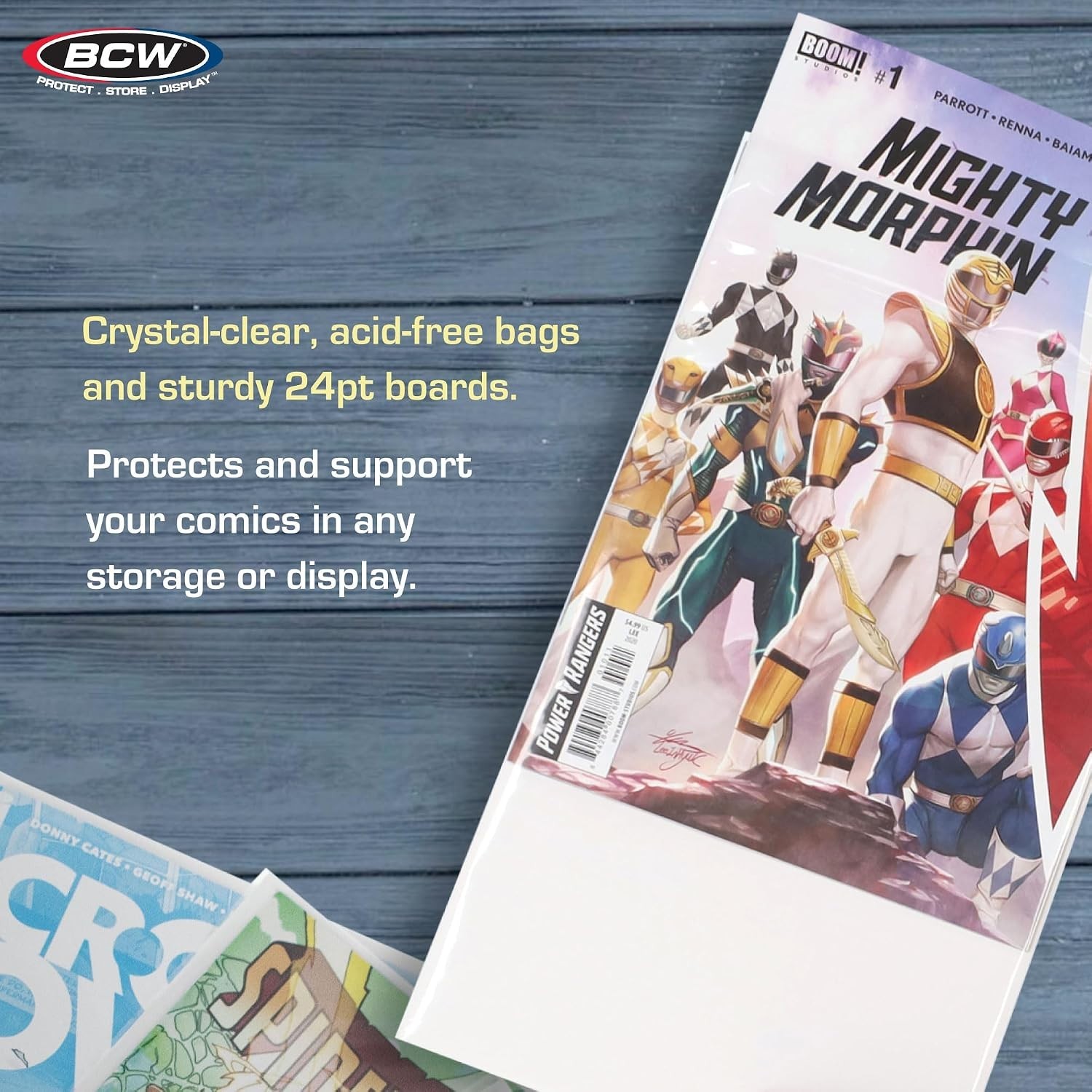 Current Comic Boards and Bags Combo | 100 Polypropylene Comic Bags & Backer B...