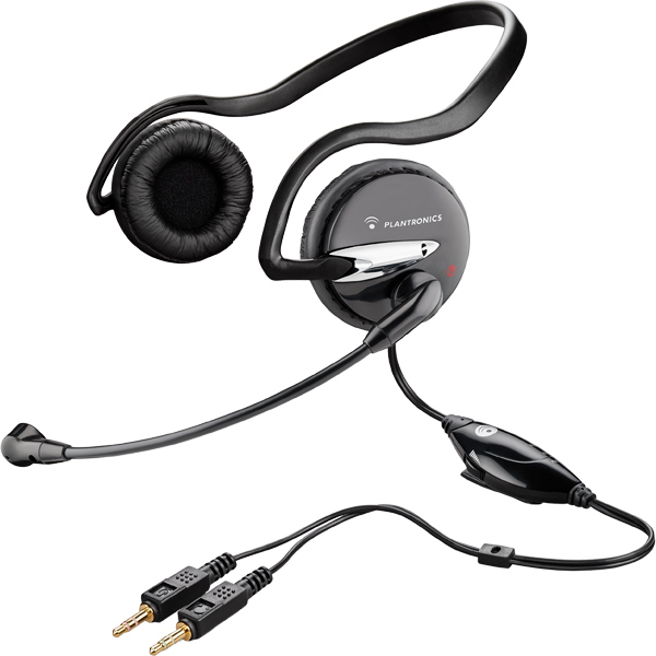 Plantronics .Audio 345 Black Neckband Gaming MultiMedia Computer analog Headset