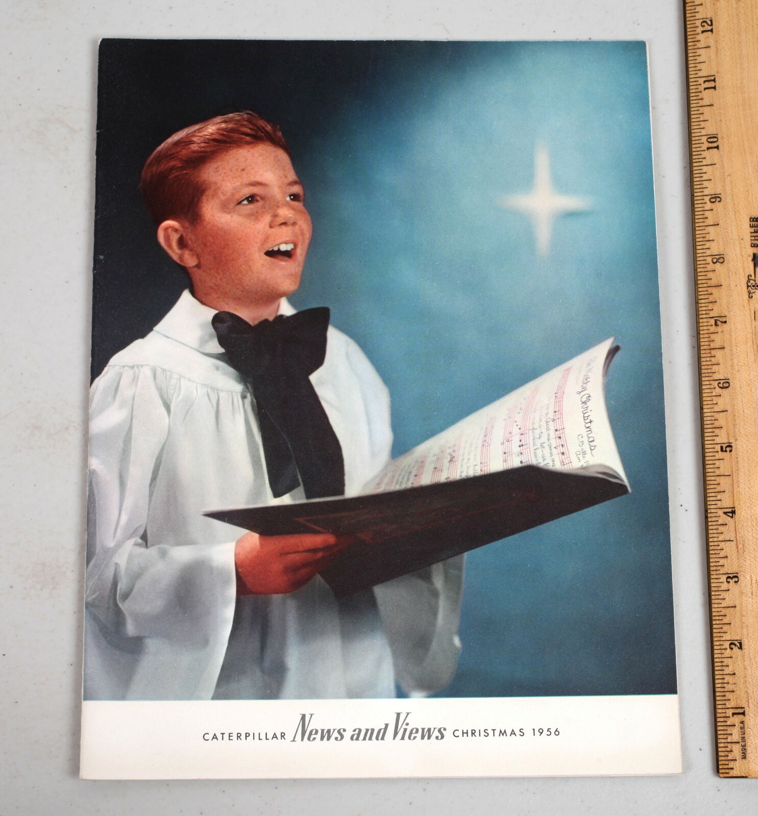 Vintage Caterpillar News and Views Company Employee Magazine Christmas 1956