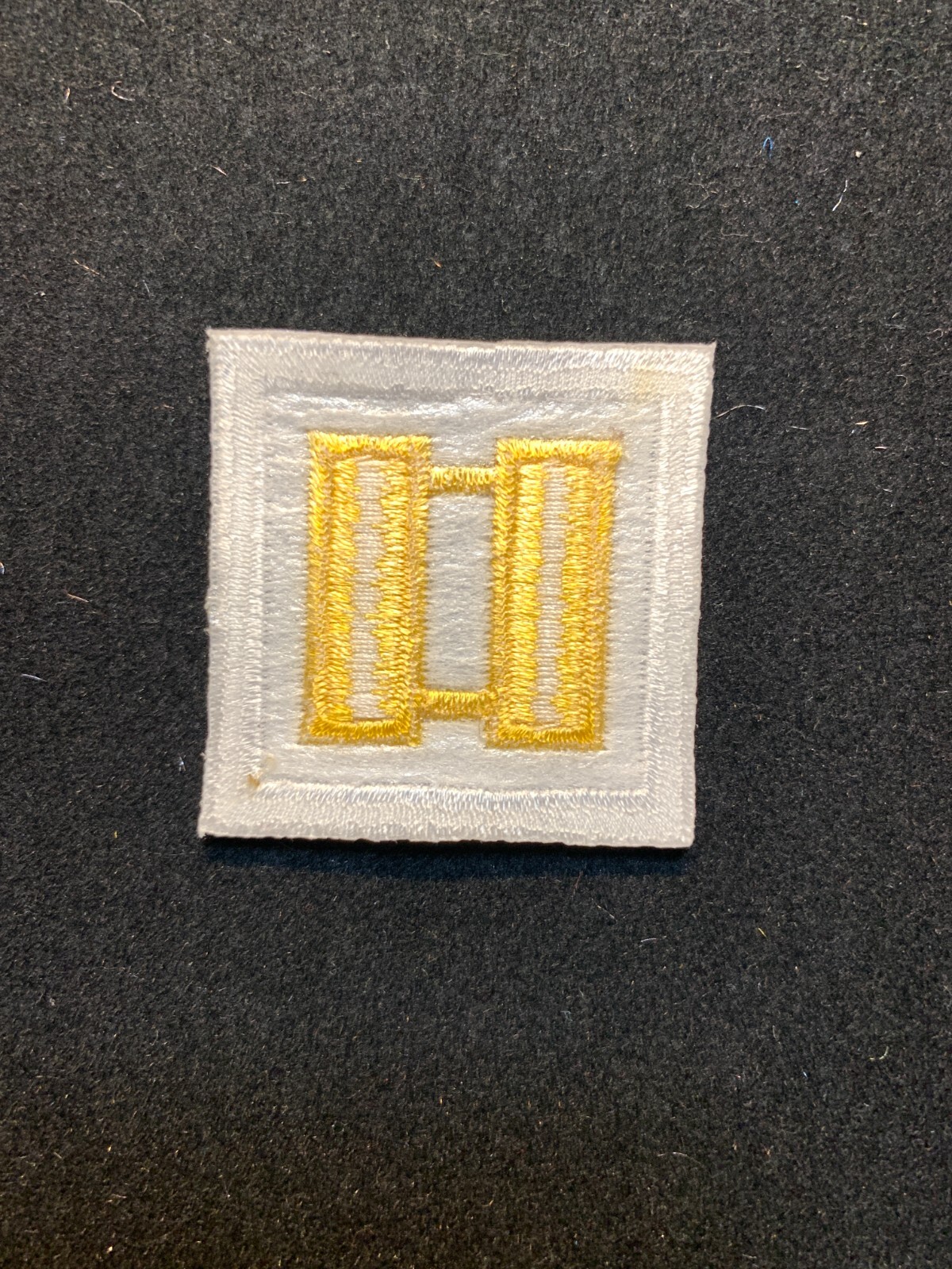 Captain Bars Rank Patch - Military Fire Police EMT etc (1.5" x 1.5") FREE SHIP!