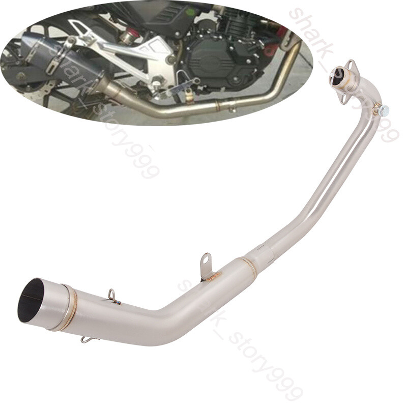 For LIFAN KPT200 KPM200 2019-2023 Motorcycle Exhaust System Front Mid Link Pipe