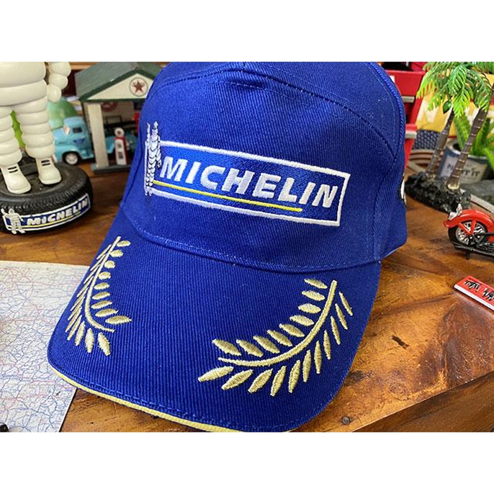 Michelin Champion Cap Unisex Adult Blue Cotton Embroidery Free Size