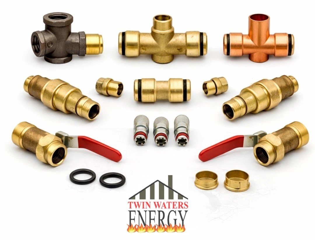 Central Boiler 9263 Install Kit Push Fittings for Sidearm Heat Exchanger