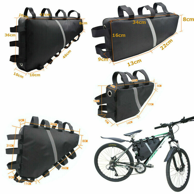 Mountain Bike Triangle Tube Frame Bag Battery Storage 36V 48V hanging Waterproof