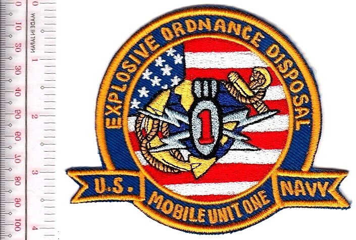 EOD US Navy  Mobile Unit EODMU 1 US Naval Base Point Loma,  Patch vel NO TARIFF