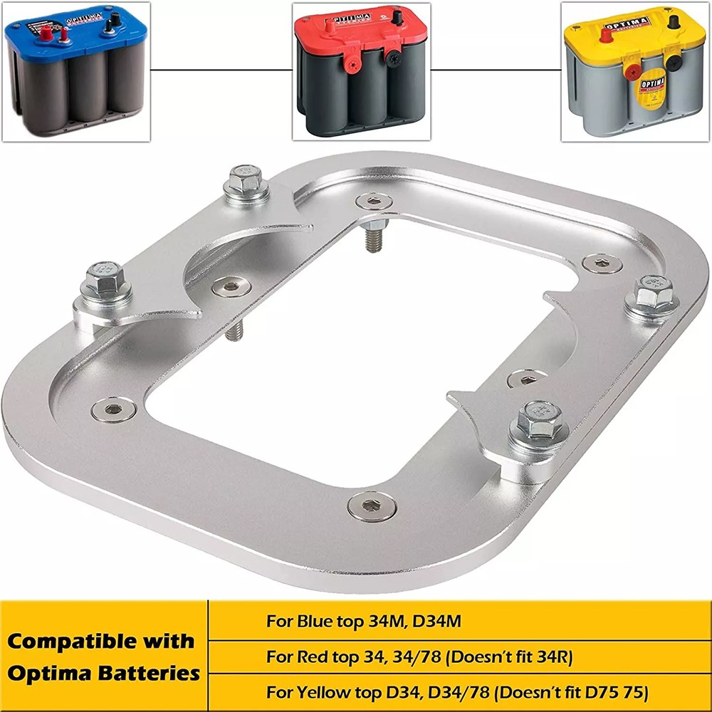 Battery Hold Down Bracket Pallet For Racing Trunk Optima Tray Blue Yellow Red