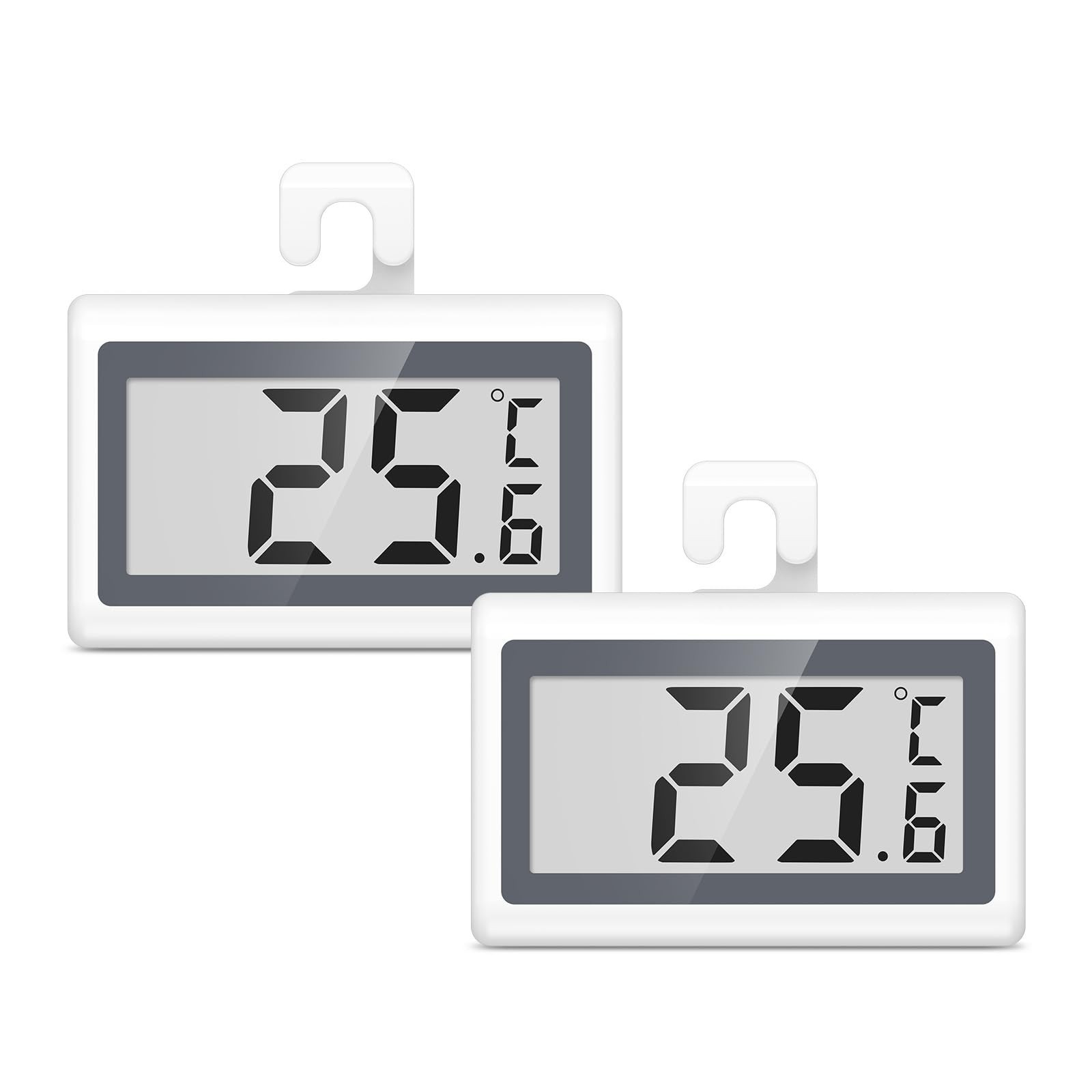 KeeKit Refrigerator Thermometer, Digital Fridge Thermometer with LCD Display,...