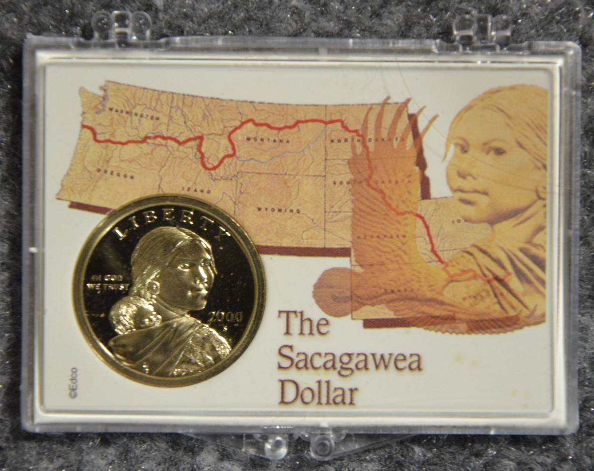 2000-S Proof Sacagawea Dollar 1$ w/ 2x3 Snaplock Case