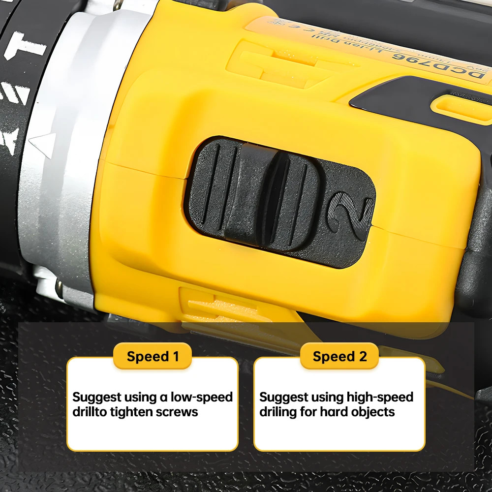 DEWALT DCD796 20V MAX Brushless Hammer Drill Driver Cordless LED Light Tool Only