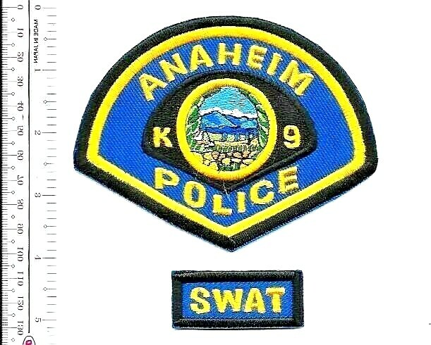 K-9 PD Anaheim Municipal Department Canine Unit Officer & Dog NO TARIFF