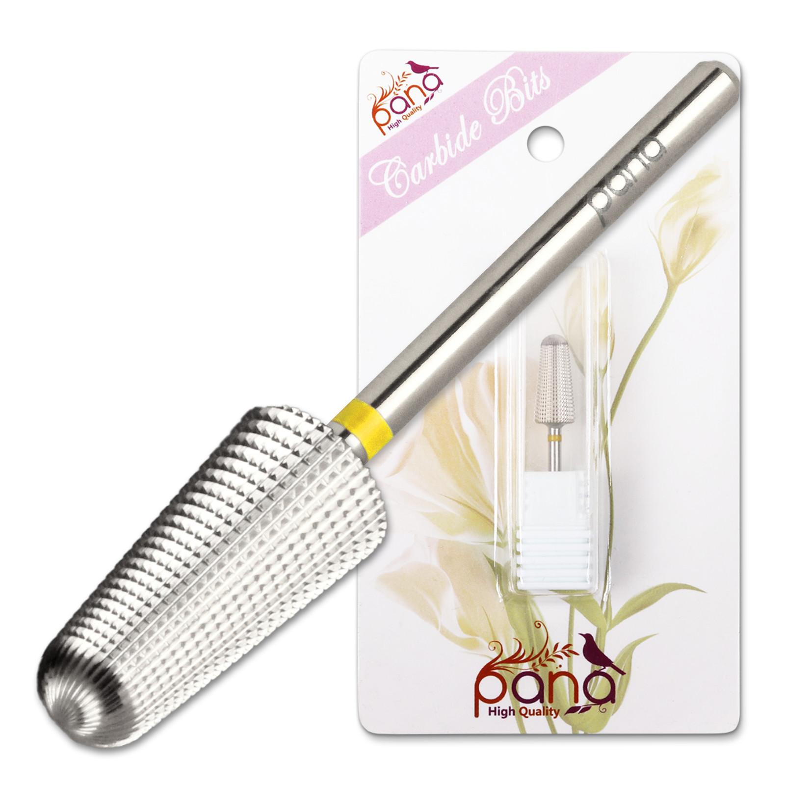 USA #1 PANA Volcano Shaped Nail Carbide Bit - SILVER - Extra Fine Grit 3/32"