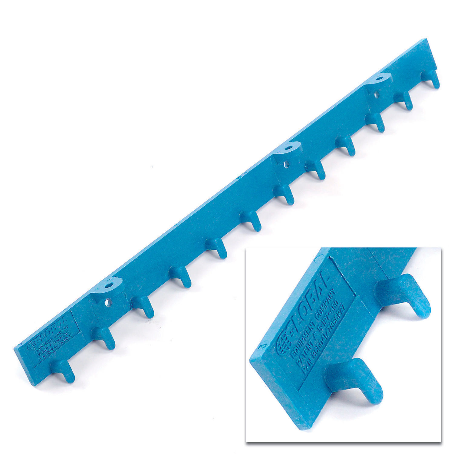 Standard Strip Curtain Door Mounting Bracket Kit 4'L - (2) 2' Sections