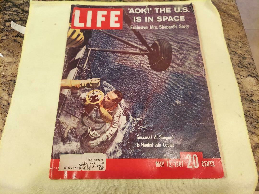 Vintage, Collectible, Life Magazine, May 12, 1961, "AOK, The U. S. Is In Space"