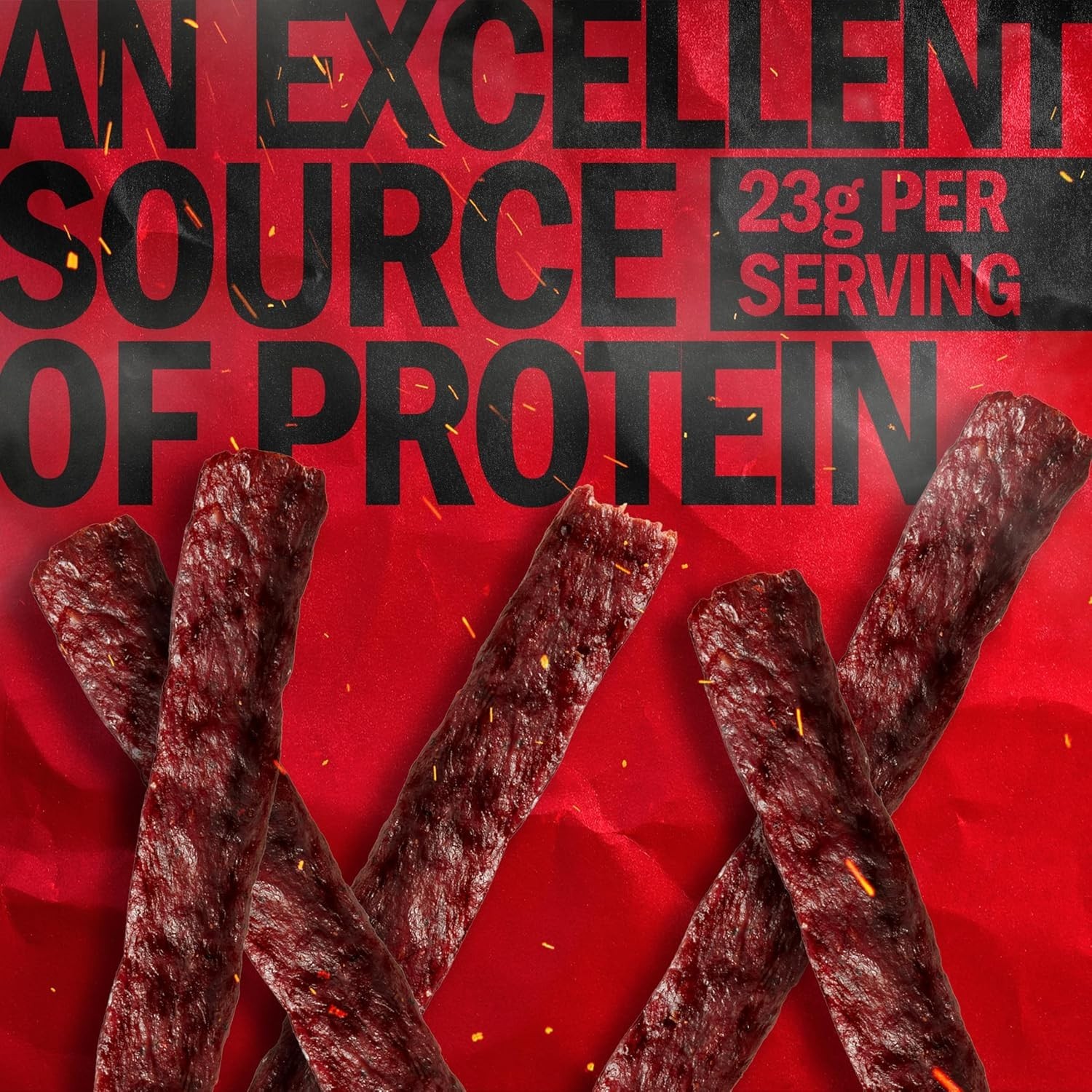 12 Count Beef Steaks - 23g Protein Meat Snacks, No Refrigeration