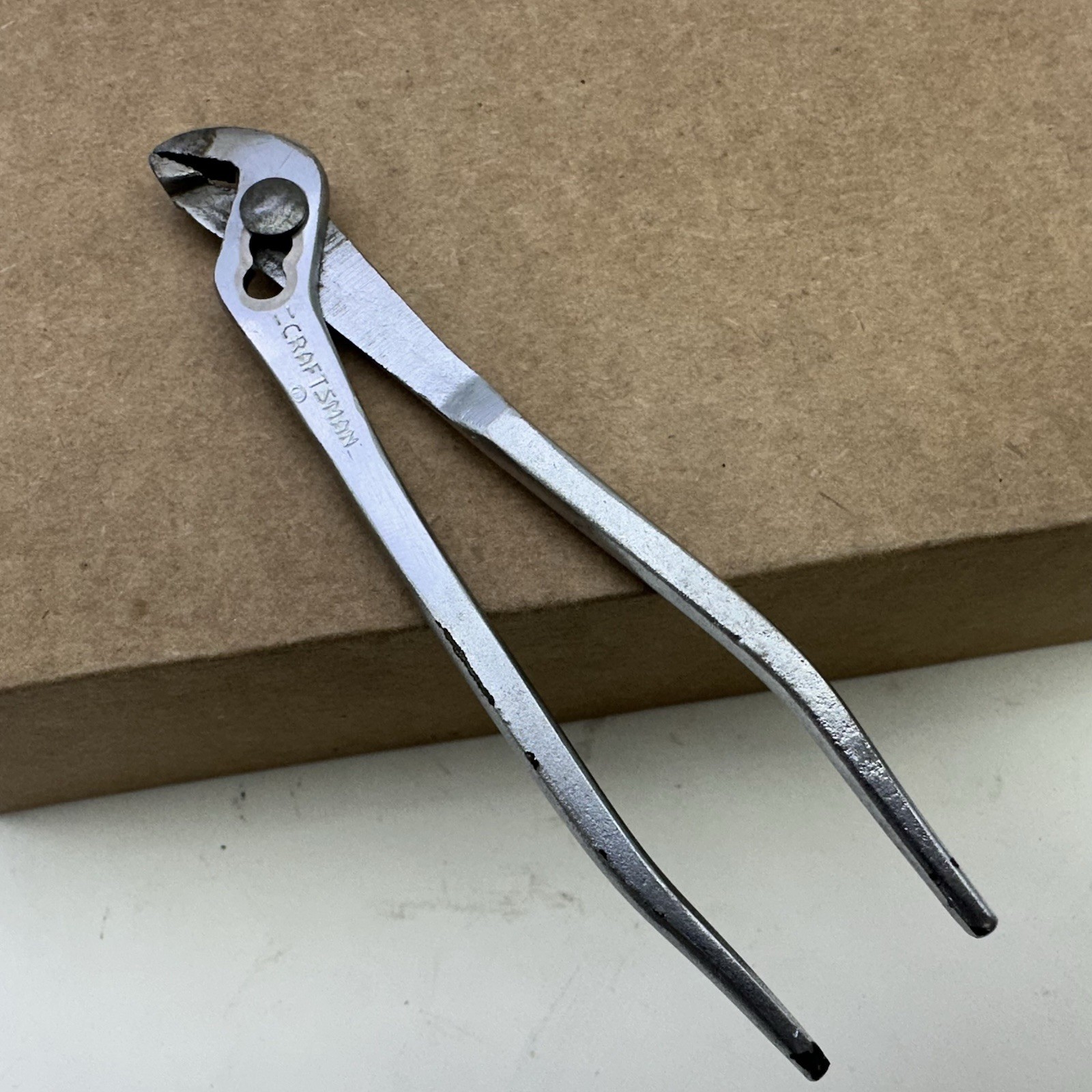 Vintage =CRAFTSMAN= Circle P ℗ Mini Adjustable Slip Joint Ignition Pliers 5" USA