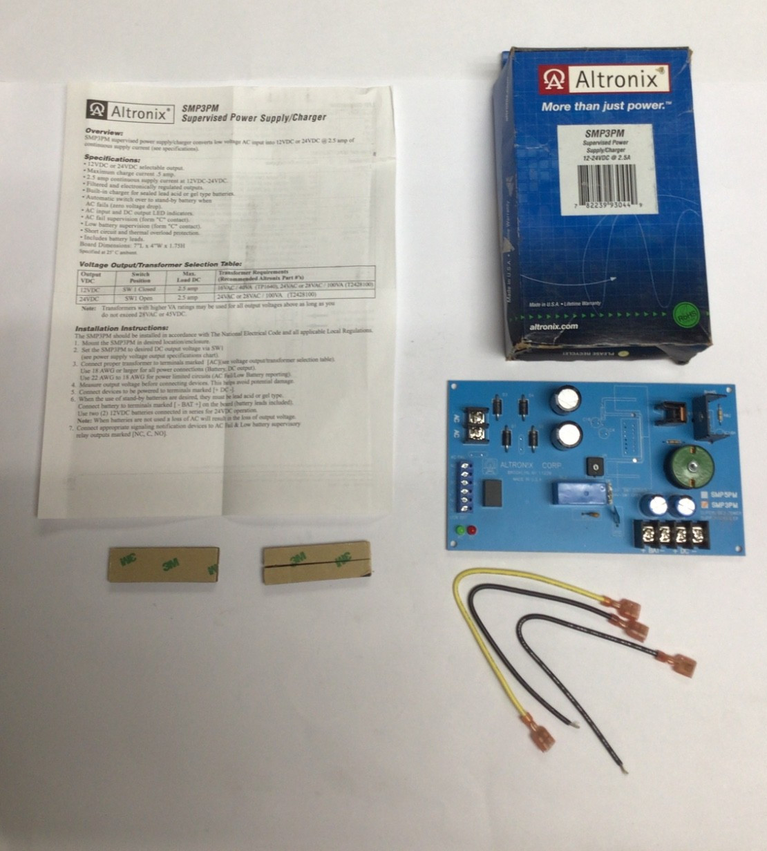 SMP3PM Altronix Proprietary Power Supply 12 V DC, 24 V DC