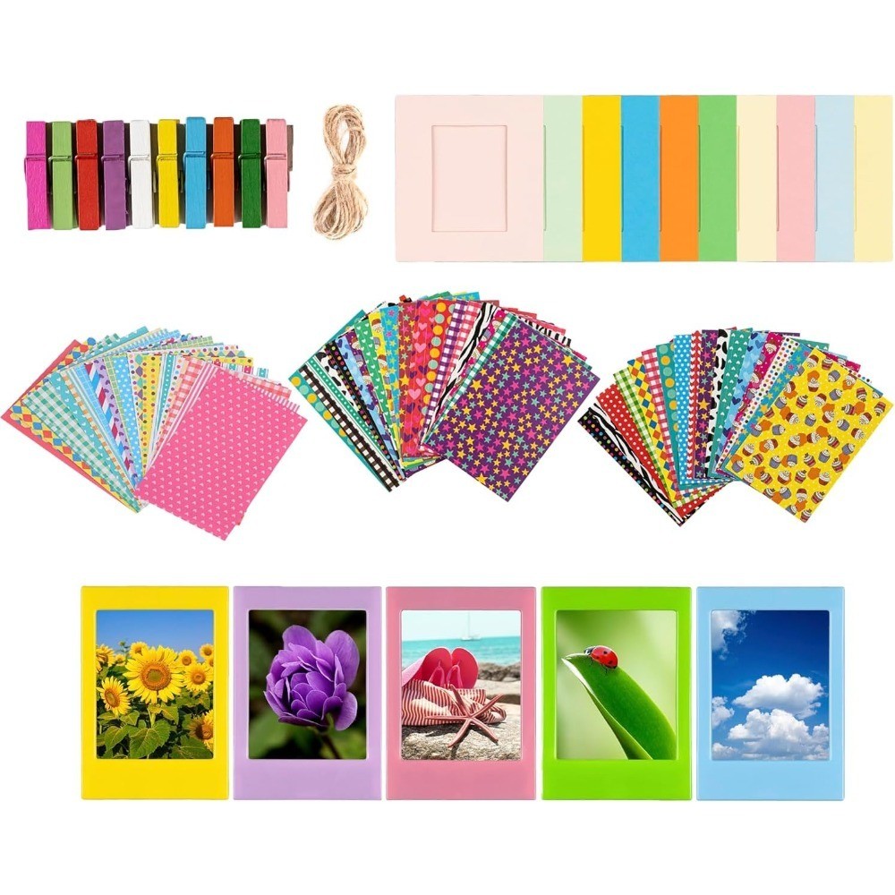 Colorful Accessory Bundle Kit for film Mini Cameras with Sticker