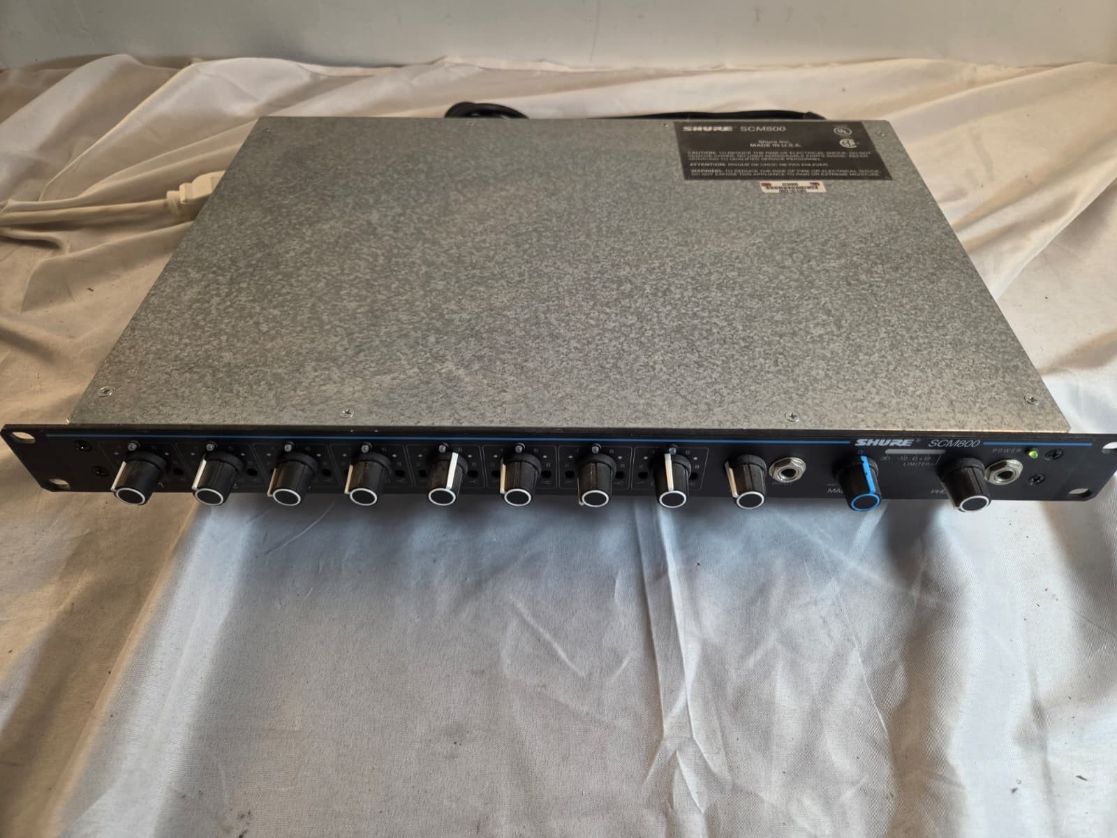 Shure SCM800 8-Channel Automatic Microphone Mixer Rackmount Tested Working