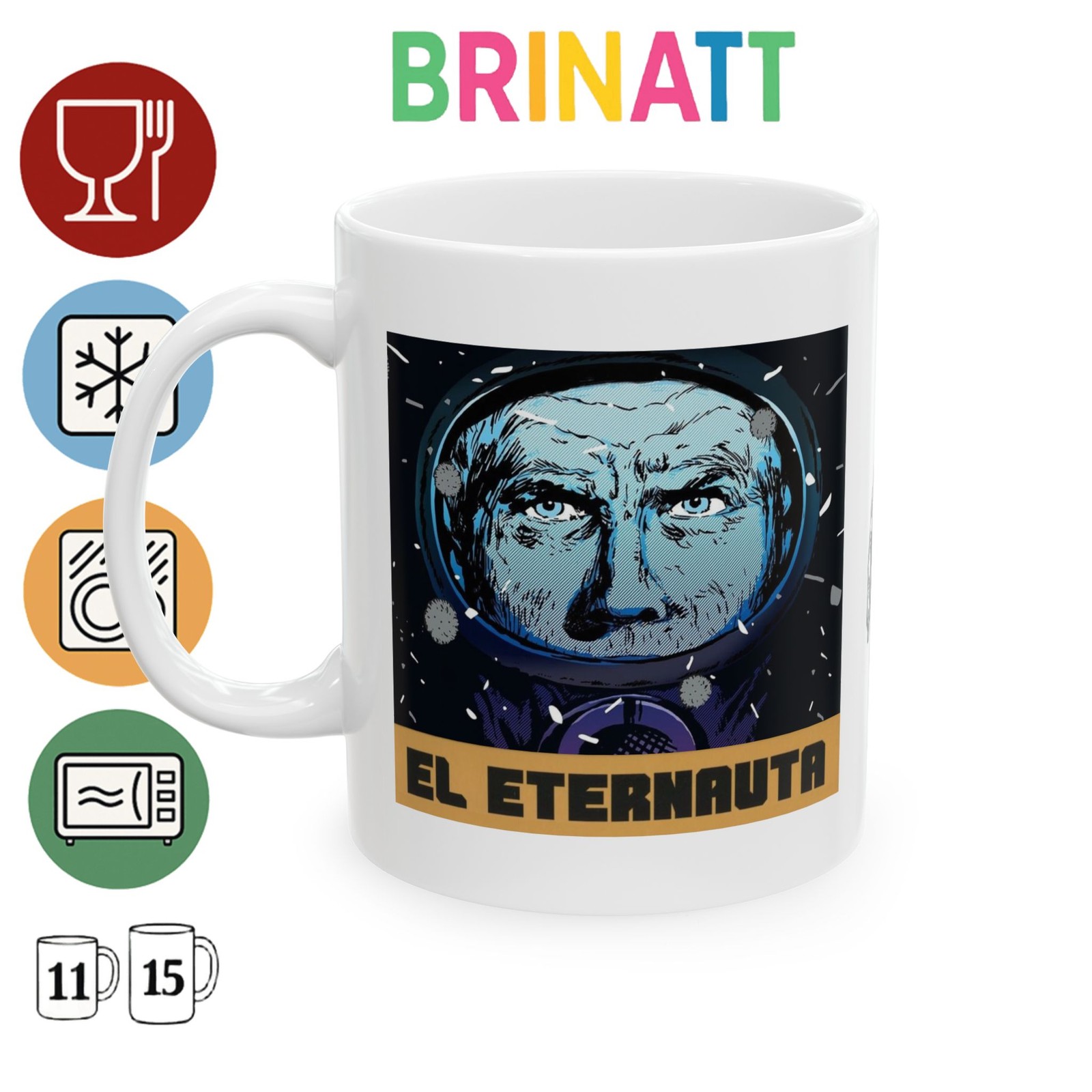 Ceramic Mug - El Eternauta - Comic Sci-Fi - Argentina - Gift Coffee Cup