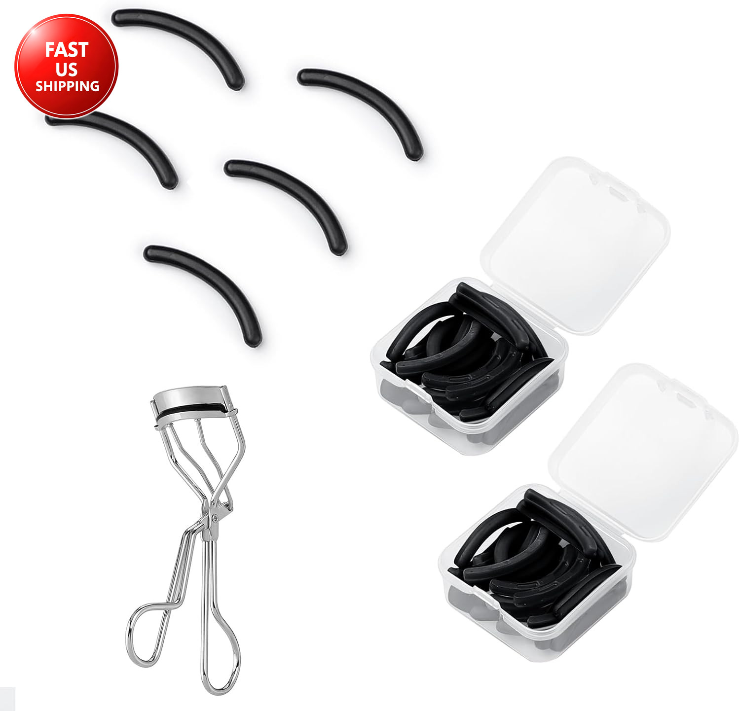 48PCS Eyelash Curler Refill Pads Compatible with Shiseido Eye Lash and Cosmetic