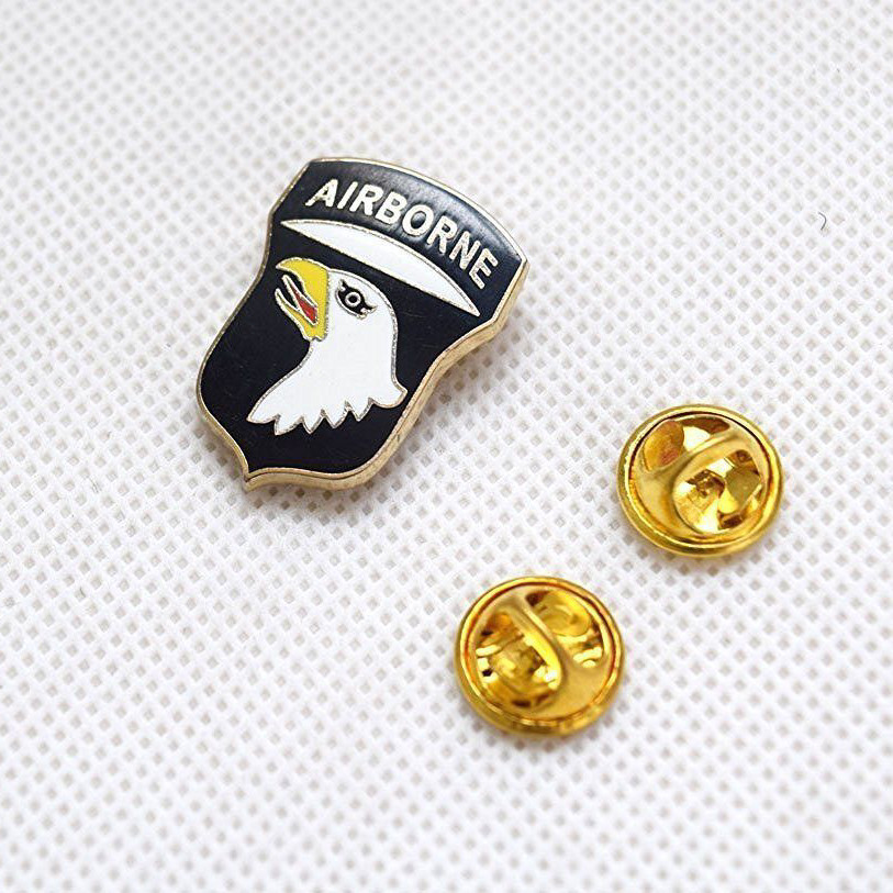 Us Army 101st Airborne Badge Military Shirt Badge Lapel Pin