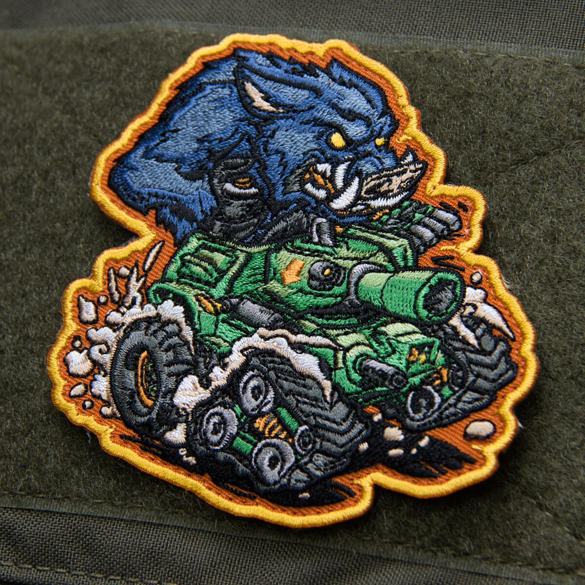 Morale Patch MSM Milspec Monkey - Nylon - War Machine BOAR - Full Color -NEW