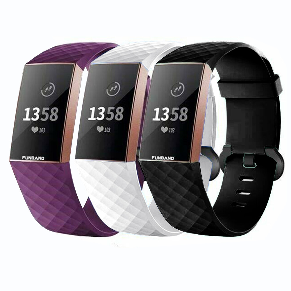 For Fitbit Charge 3 4 SE Watch Band Replacement Silicone Bracelet Wrist Strap