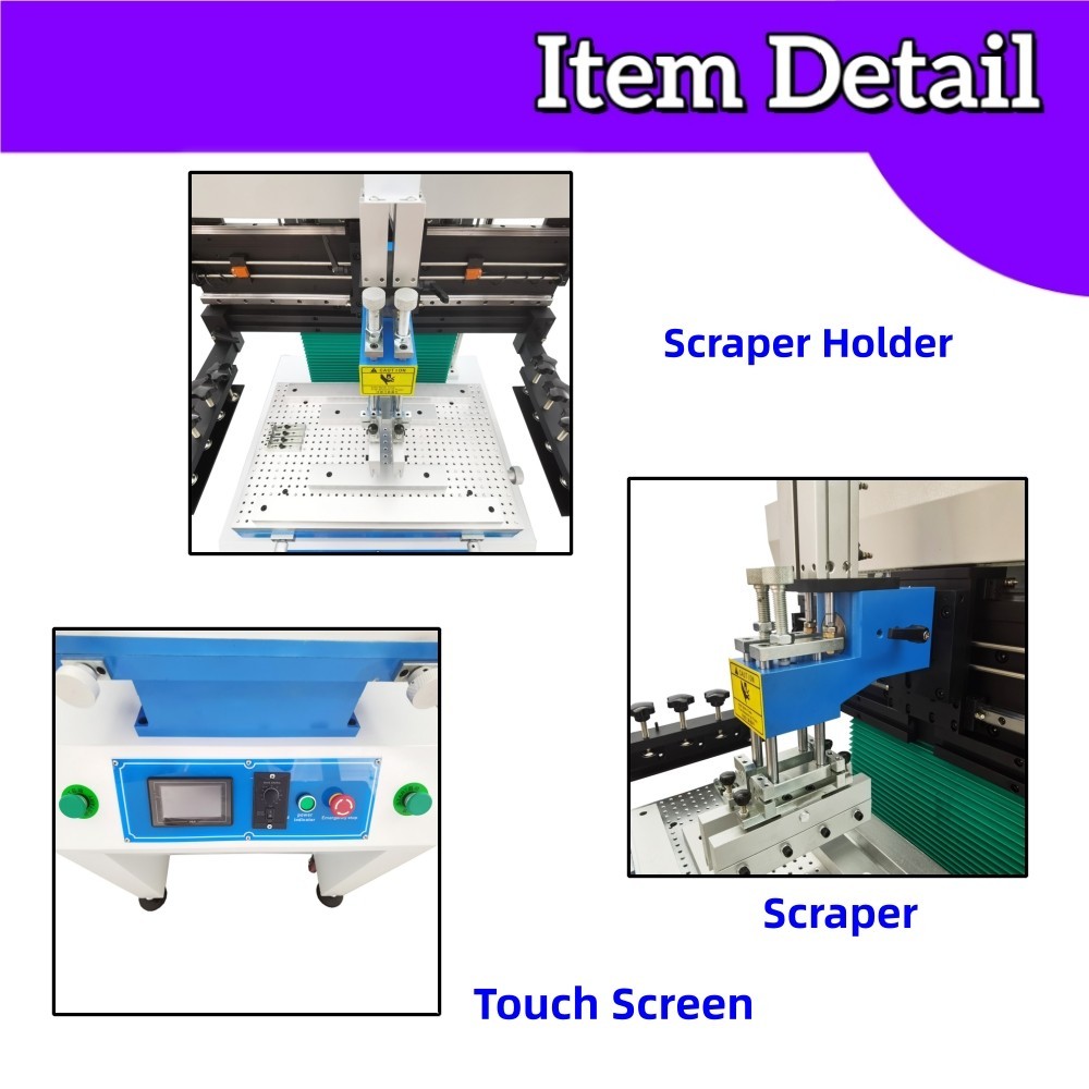 110V Solder Paste Printing Machine PCB Outer Or Pin Positioning