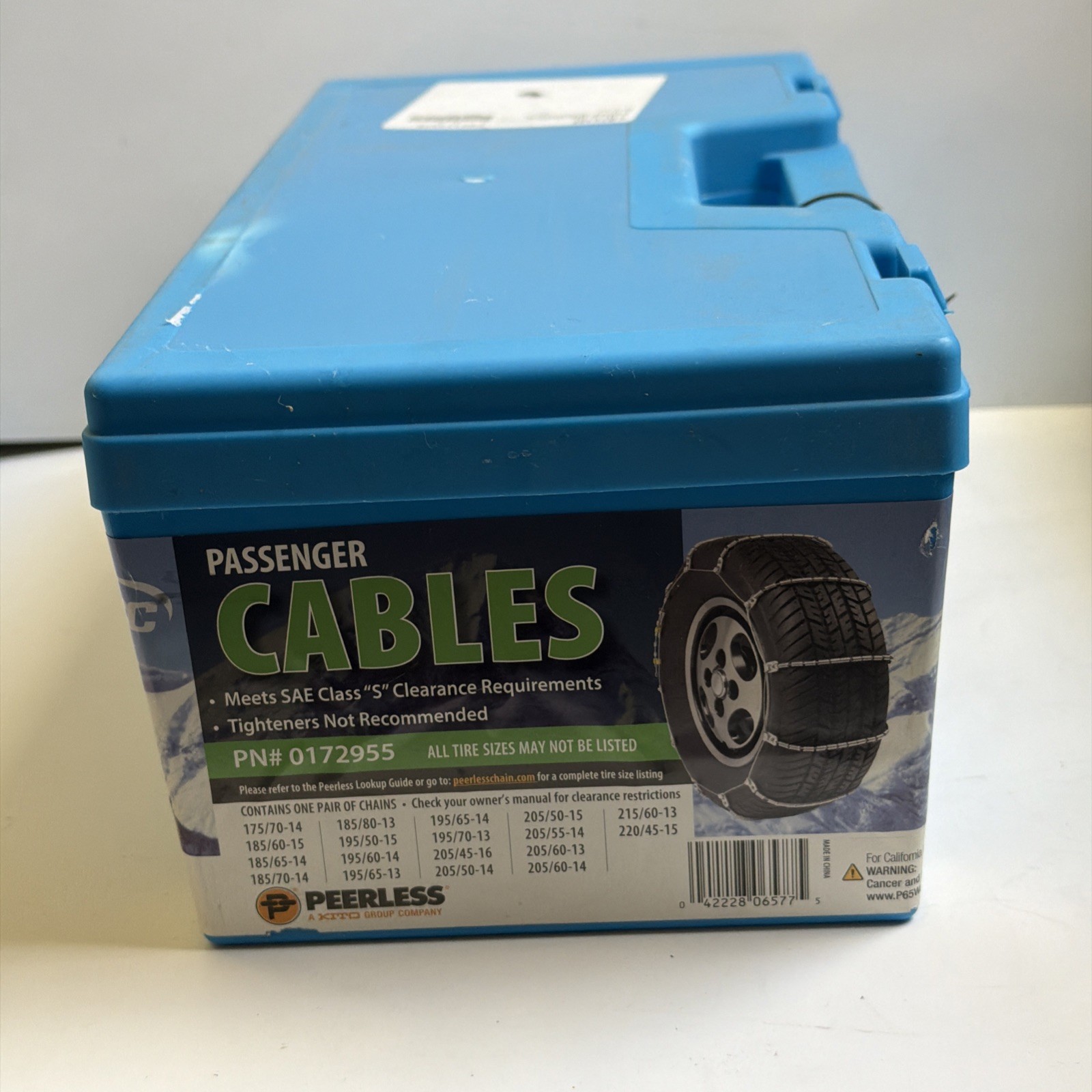 Peerless Chain Company Passenger Tire Cables PN# 0172955
