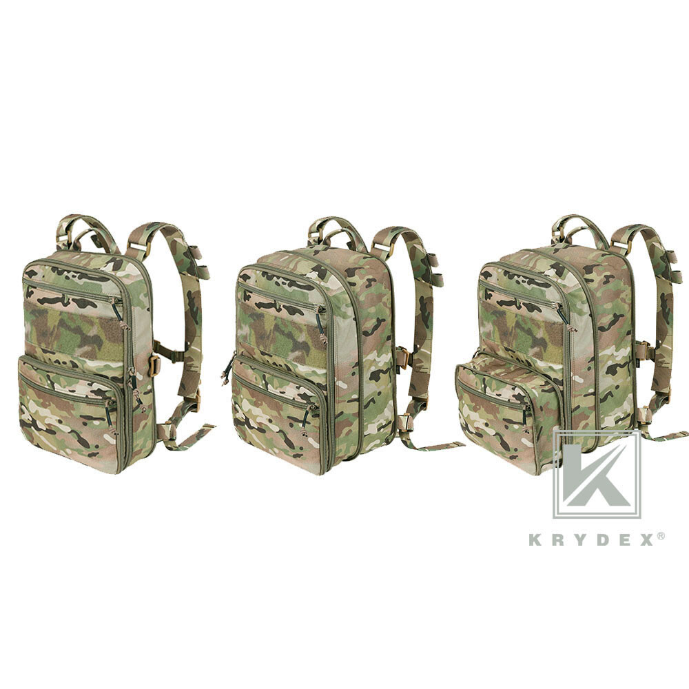 KRYDEX D3CR Chest Rig Harness Mag Pouches & D3 Flatpack Backpack MOLLE Rucksack