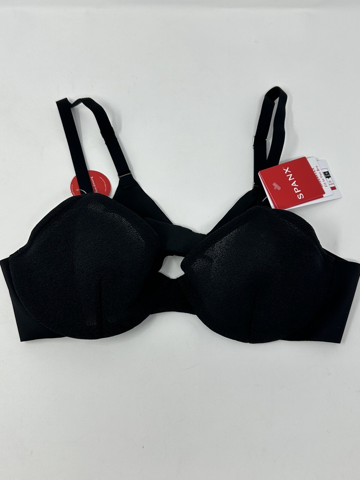 NEW Spanx Sz M A-C Very Black SheerFlex Fit To You Bra Unlined 30071R W2
