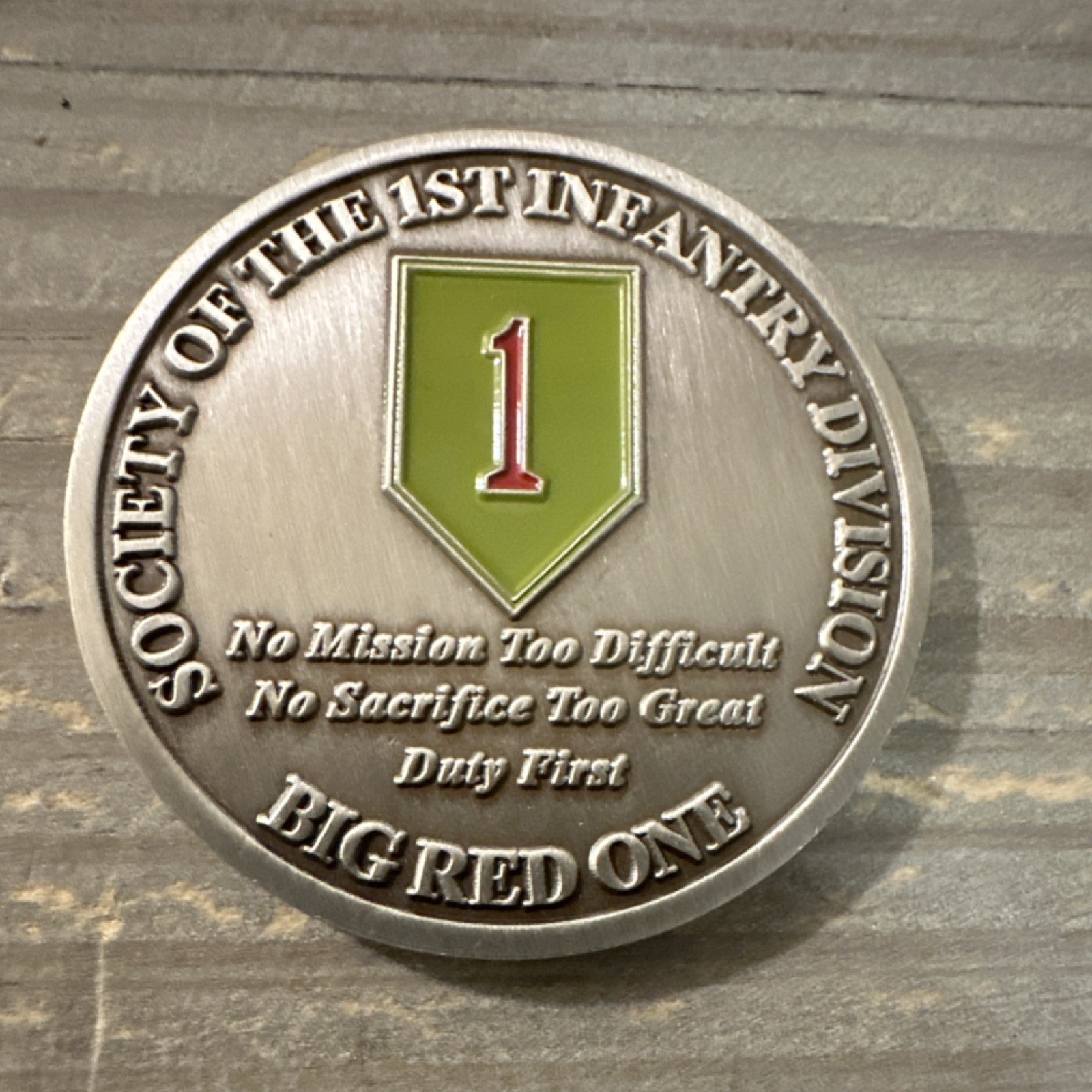 1st Infantry Division Big Red One Operation Desert Storm Challenge Coin