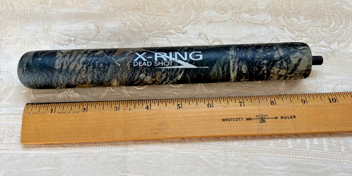 X-Ring Archery Bow 9" Stabilizer Balance Bar Camo Weigh 10.5 Oz Hunting Preowned