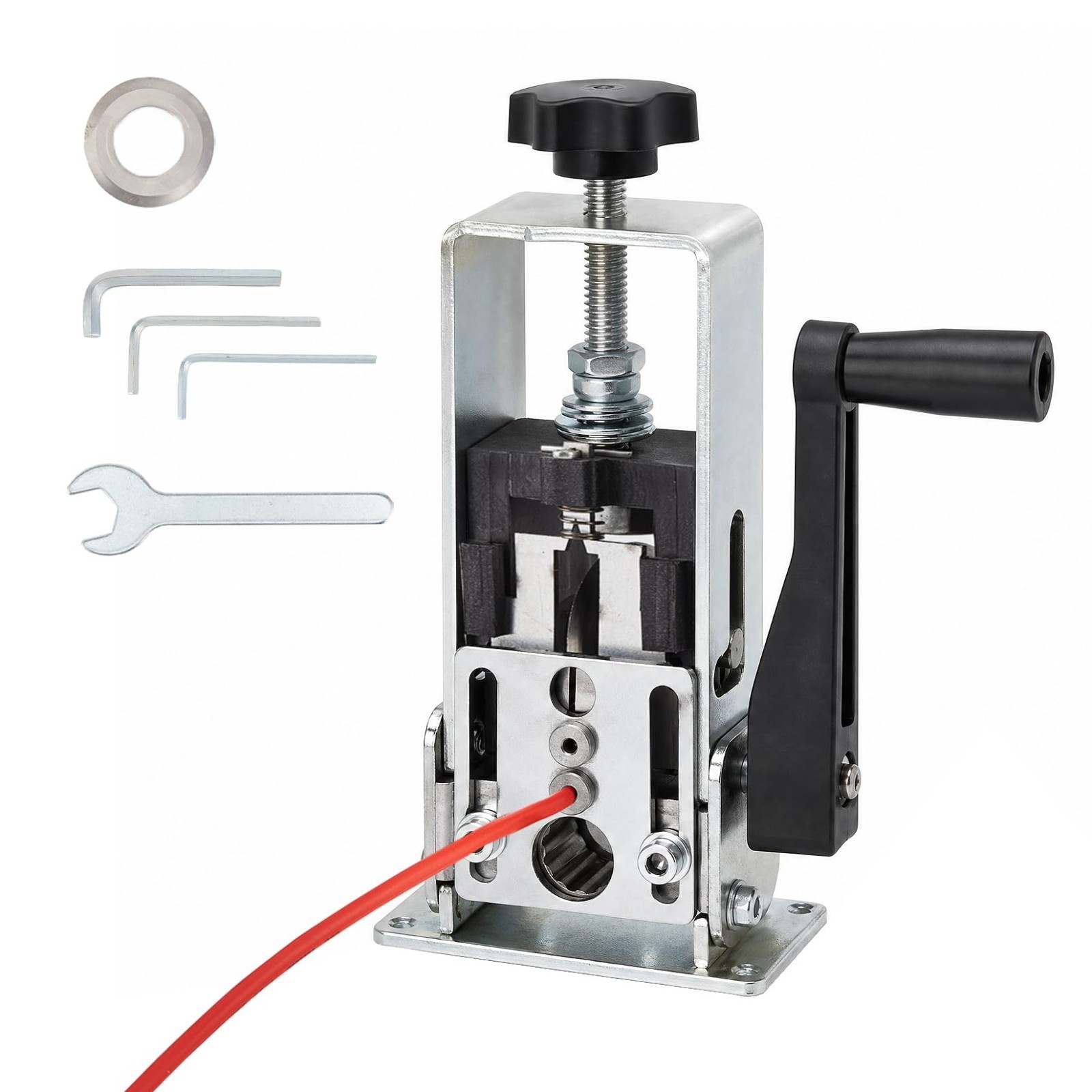 Manual Wire Stripping Machine Portable Cable Stripper 0.06''-1'' Hand Crank