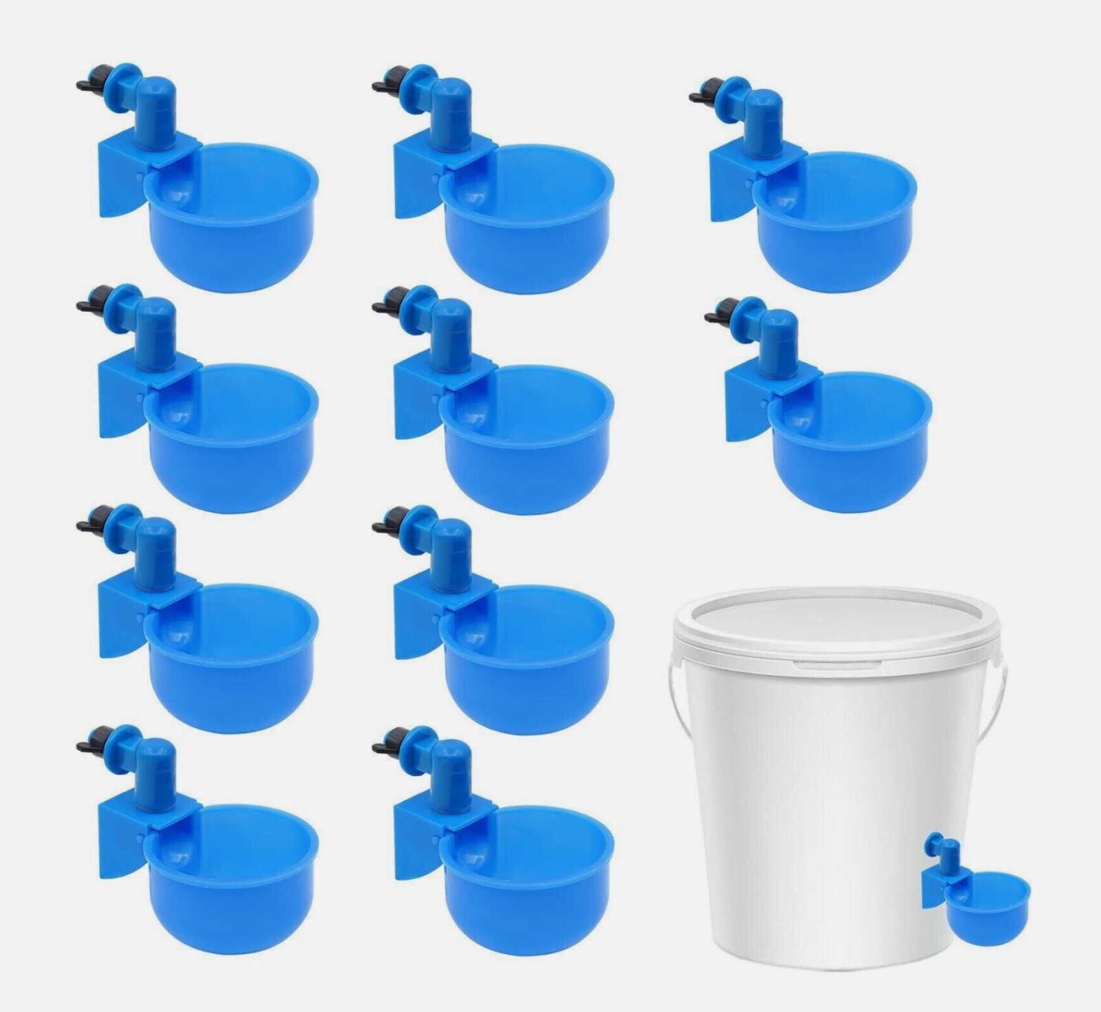 10 pack Automatic Water Cups Poultry Drinker Waterer Chicken Duck Quail Drinking
