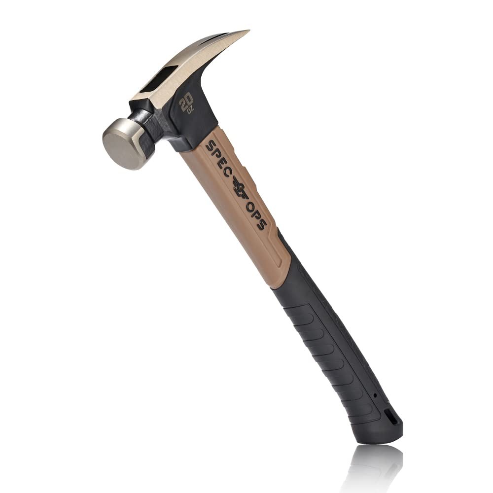 Tools Fiberglass Hammer for Framing, Carpentry & Demolition, Rip Claw, Shock-...