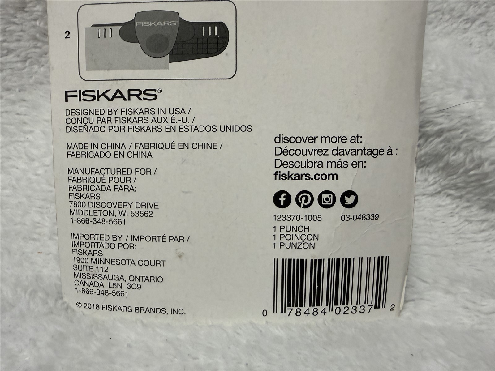 FISKARS BORDER PUNCH LACE 123370-1005