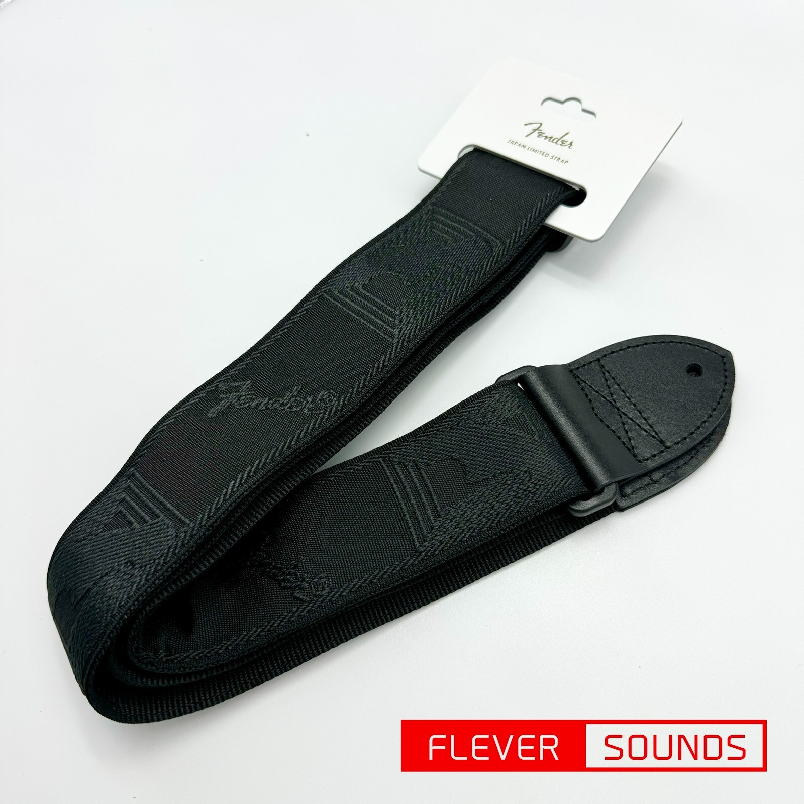 Fender Japan Limited Monogrammed Strap Tokyo Black Guitar/Bass Strap
