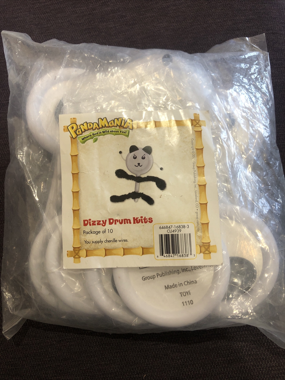 Panda mania Dizzy Drum kits pack of 10