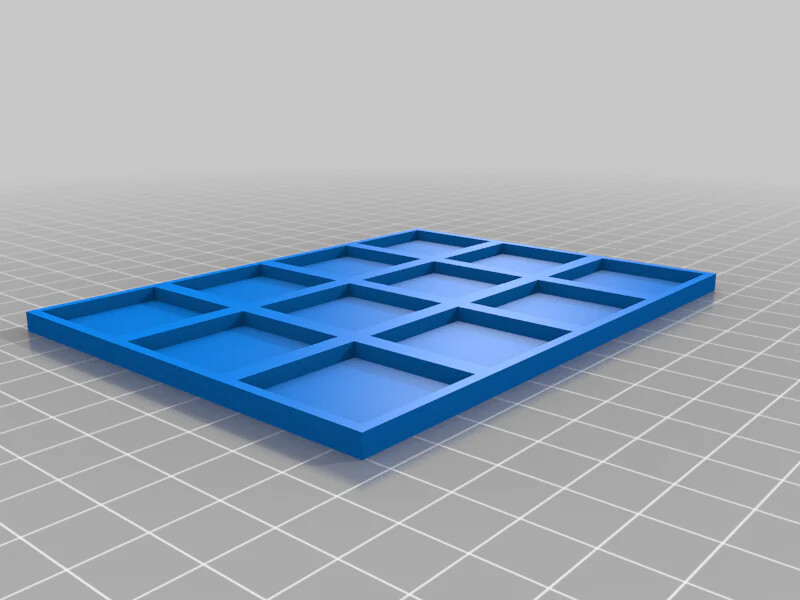 25mm Square To 30mm Square Base Conversion Movement Trays - old world compatible
