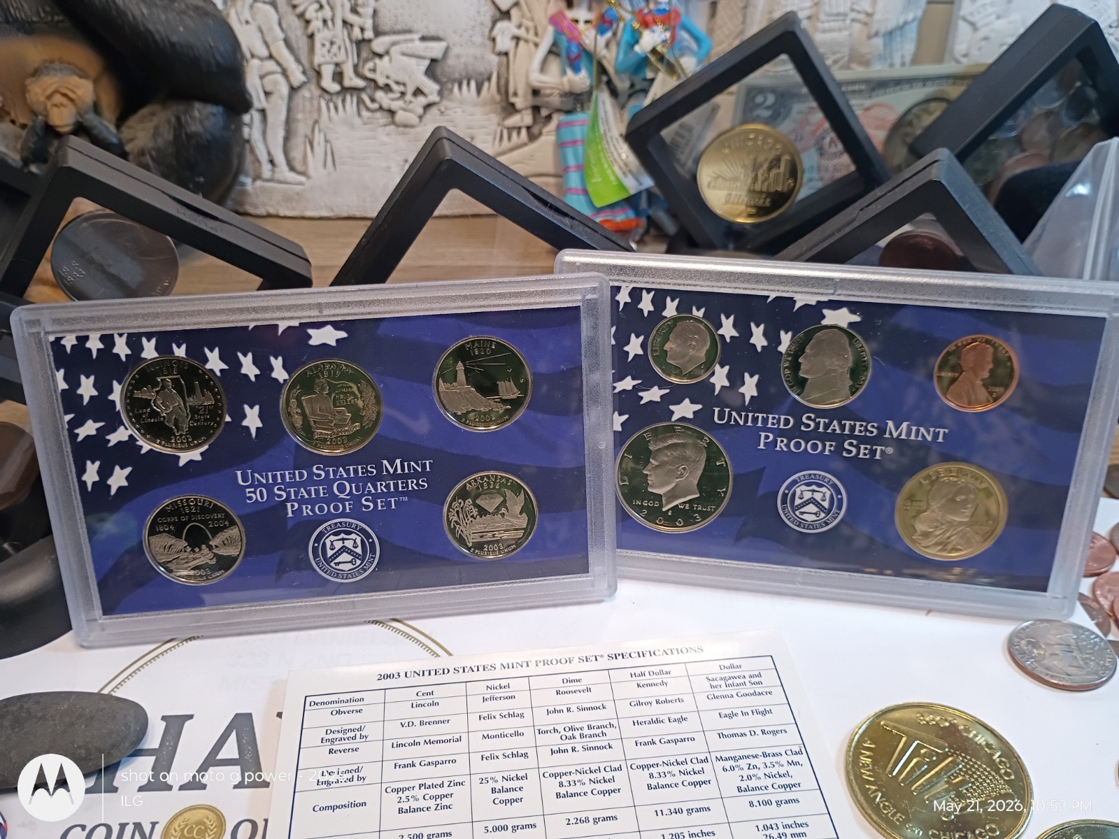 2003-S US Mint Proof Set ~ 10 Coins in OGP ~ Includes State Quarters