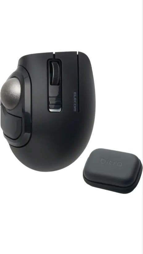 ELECOM bitra Trackball Mouse Quiet Thumb Bluetooth 2.4GHz M-MT1MRSABK Black NEW