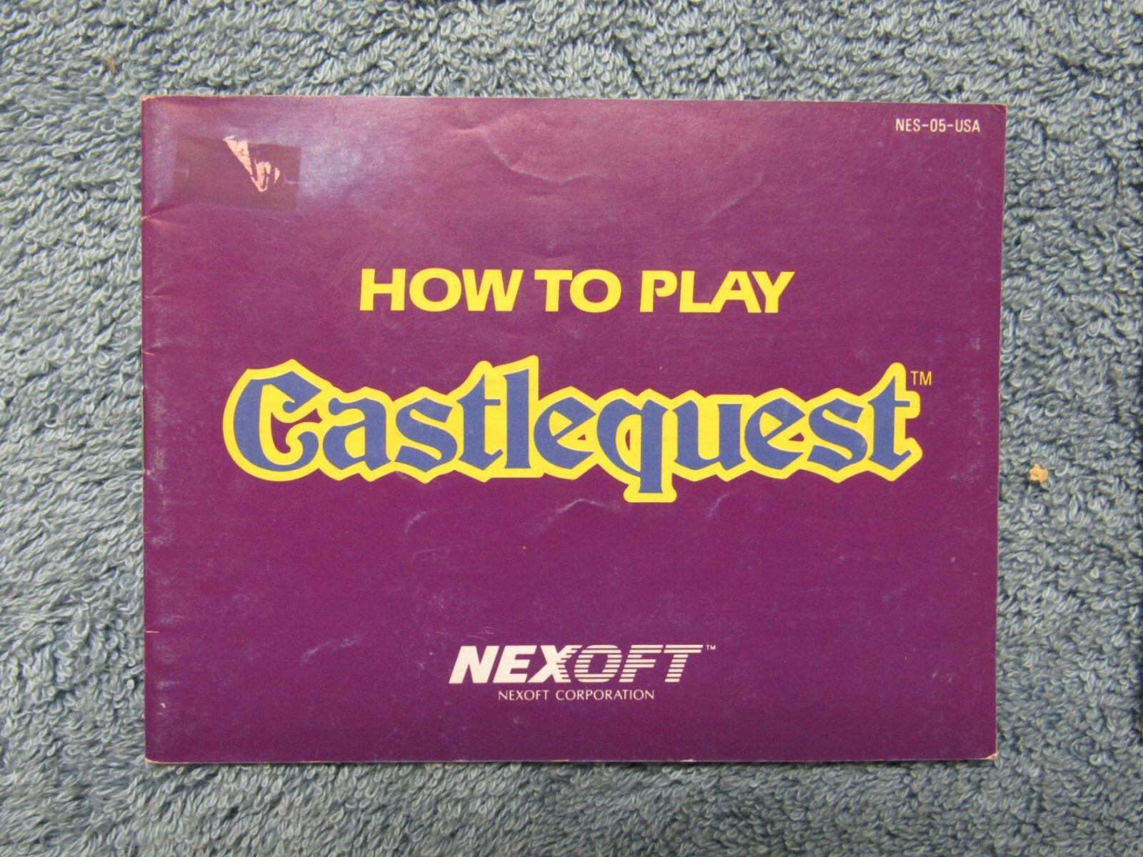 Castlequest Original NES manual only - no game Nintendo